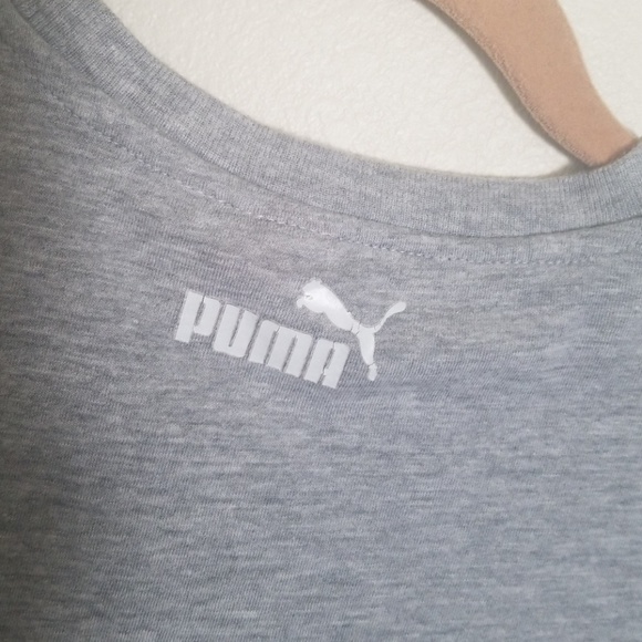⬇⬇⬇ Boy’s Puma Size L Gray Sleeveless T-Shirt Tank - Picture 5 of 6